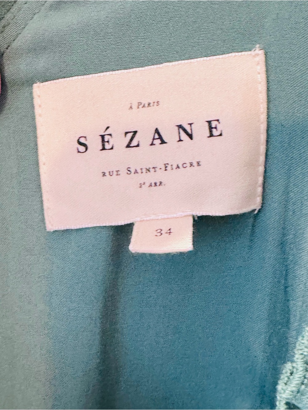 NWOT Sezane Rachelle Dress, Sage, 34 - Picture 6 of 8